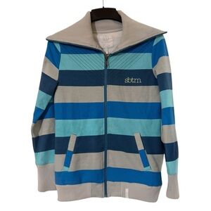 Special Blend Snowboard Striped Zip Front Jacket